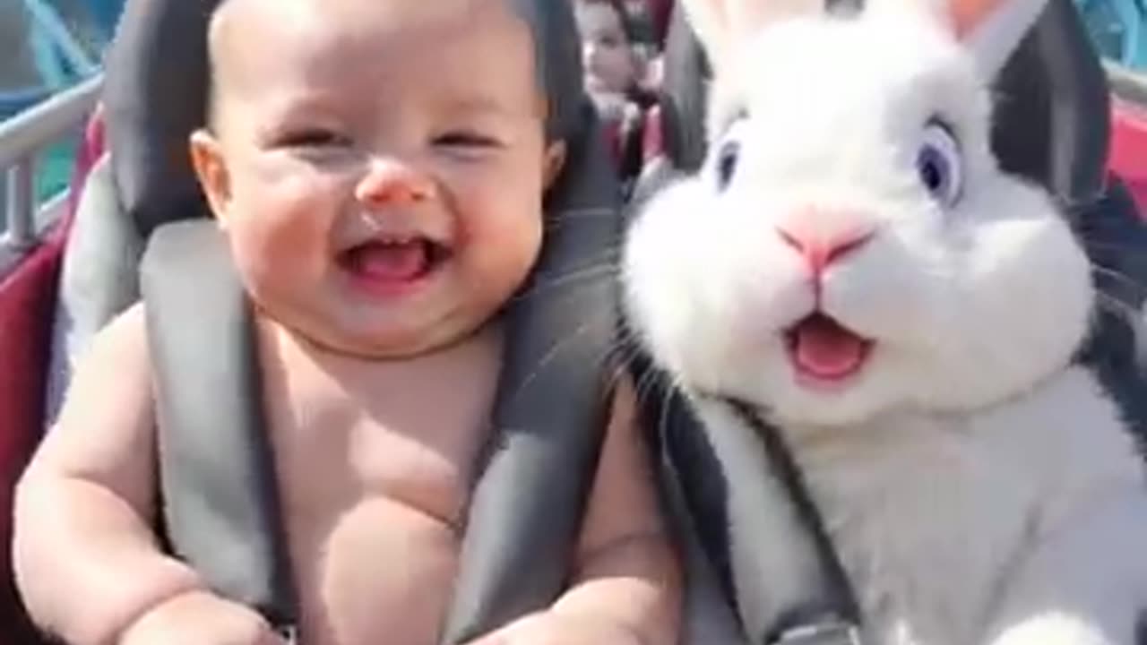 Baby and Bunny Burp & Laugh Out Lo... Baby and Bunny's Fun Roller Coaster