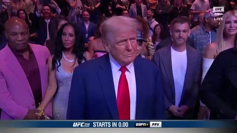 President Trump enters UFC match to a standing ovation of loud cheers, man of the people