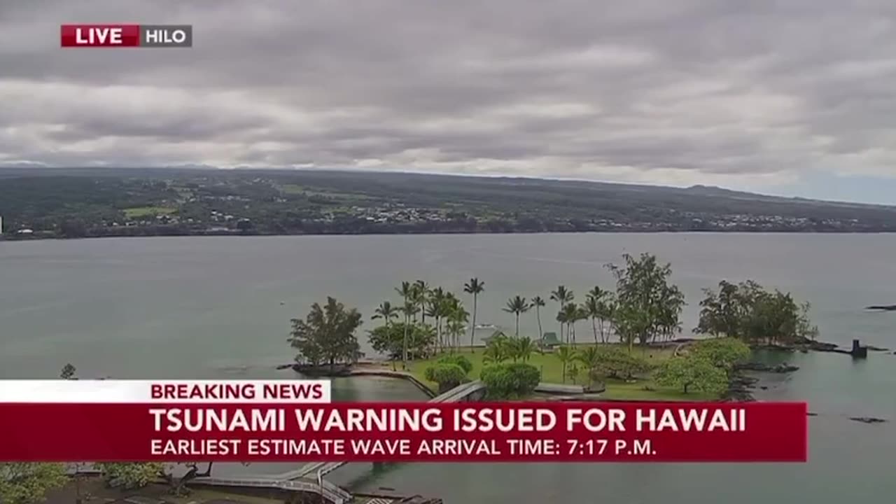 Tsunami Waves of 3 to 12 Feet Possible in Hawaii