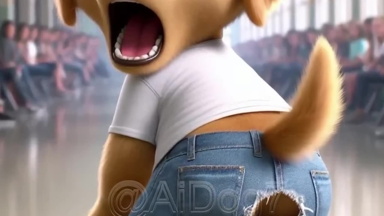 The awkward moment that cute puppy will never forget 😨