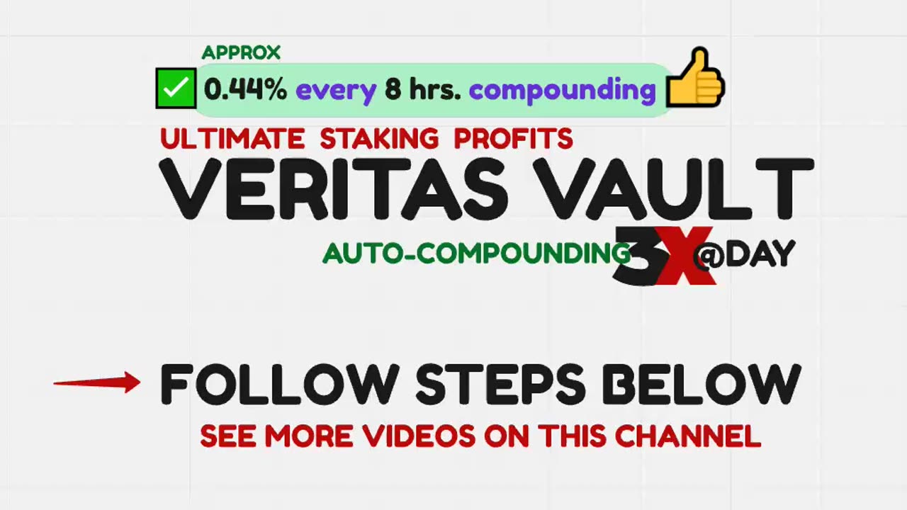 VERITAS VAULT - FOLLOW STEP-BY-STEP INSTRUCTIONS BELOW THIS VIDEO - TOP TEAM ROB BUSER