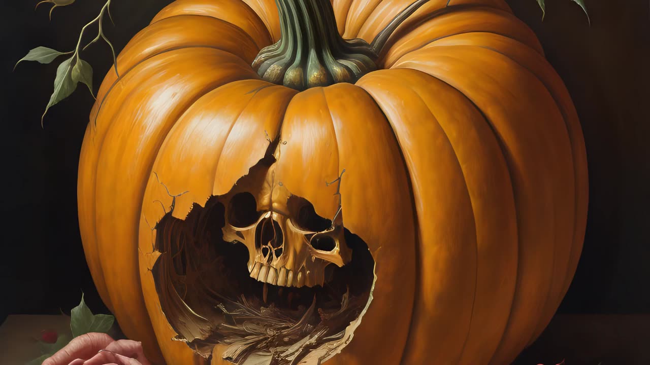 PUMP Skull by Art is the Wolf : 4K Screensaver for TV Frame