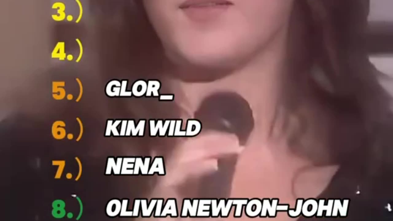 10 most beautiful singers of the 80s