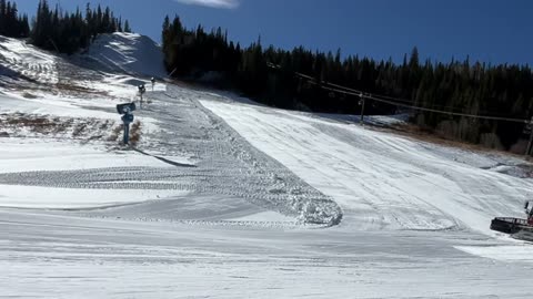 1st chair winter park opening day on Halloween 10/31/25