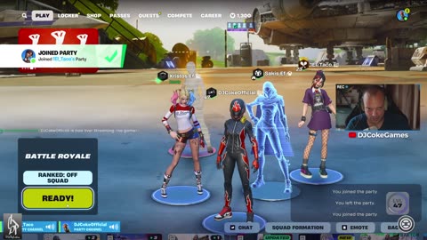 🔴 #Live [GR/EN] 🎮: Fortnite dike mu!!! | Follow me @ social: @DJCokeOfficial | !addme !social |