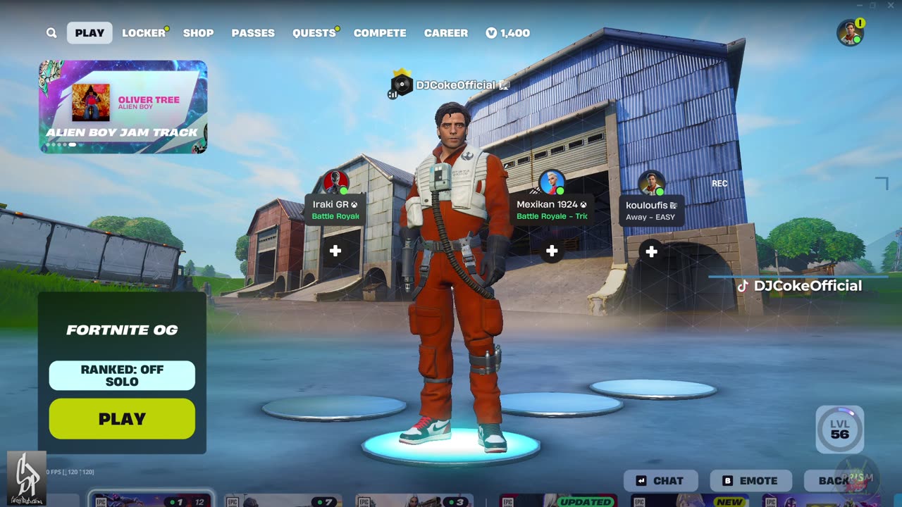 🔴 #Live [GR/EN] 🎮: Fortnite dike mu!!! | Follow me @ social: @DJCokeOfficial | !addme !social |