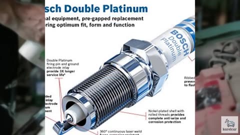 BOSCH ZR5TPP33 OE Fine Wire Double Platinum Spark Plug - Pack of 10