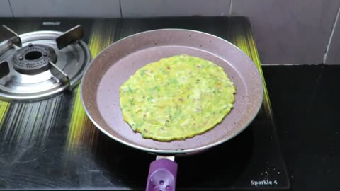 10 Minutes Simple Healthy Breakfast Indian Veg Recipes | Wheat Flour Chilla - Aate ka Cheela