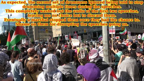 Toronto Protest - No War in Iran - End the Genocide on Gaza
