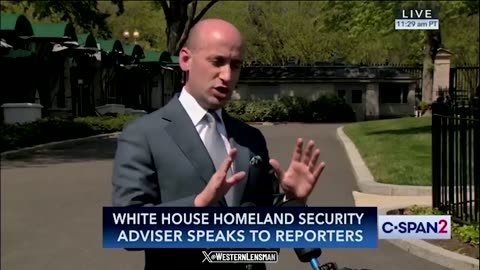 Stephen Miller refuses to stay inside the lines the corporate press draw up for these press avails: