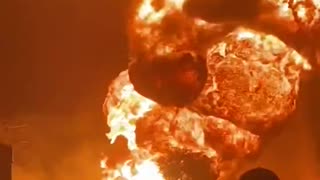 Massive fire as fuel tanker explodes in Nakuru, Kenya.