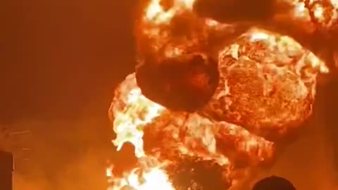Massive fire as fuel tanker explodes in Nakuru, Kenya.
