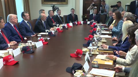 President Trump Participates in a Cabinet Meeting, Apr. 30, 2025