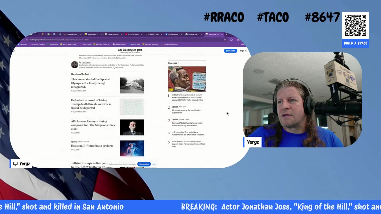 250603 Up The Middle : Jonathan Joss Shot and Killed