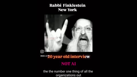 Rabbi Finkelstein's Shocking Revelation: The 20-Year-Old Interview That went Viral