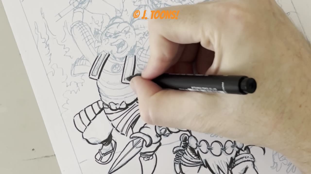 Inking Stan Sakai's Usagi Yojimbo!