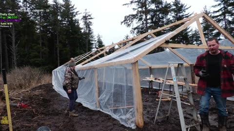GREENHOUSE PLASTIC TIME we are doing it cant be stopped!! ALASKA !ISOLATED Village| !Real !Homestead #FACTOR75PARTNER