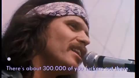 I Feel Like I'm Fixing to Die Rag, Country Joe Mcdonald at Woodstock