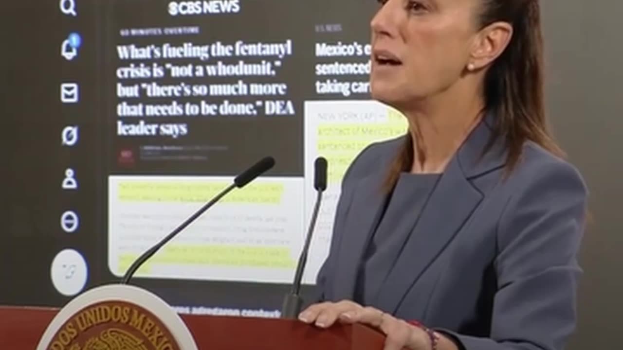 Sheinbaum: EE.UU. debe reconocer su problema por consumo de drogas