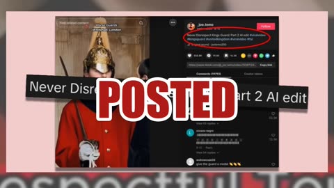 Fact Check: Video Of King's Guard Punching A Tourist Is NOT Real -- AI-Generated Scene