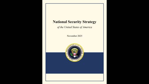 TRUMP ADMIN U.S. NATIONAL SECURITY STRATEGY