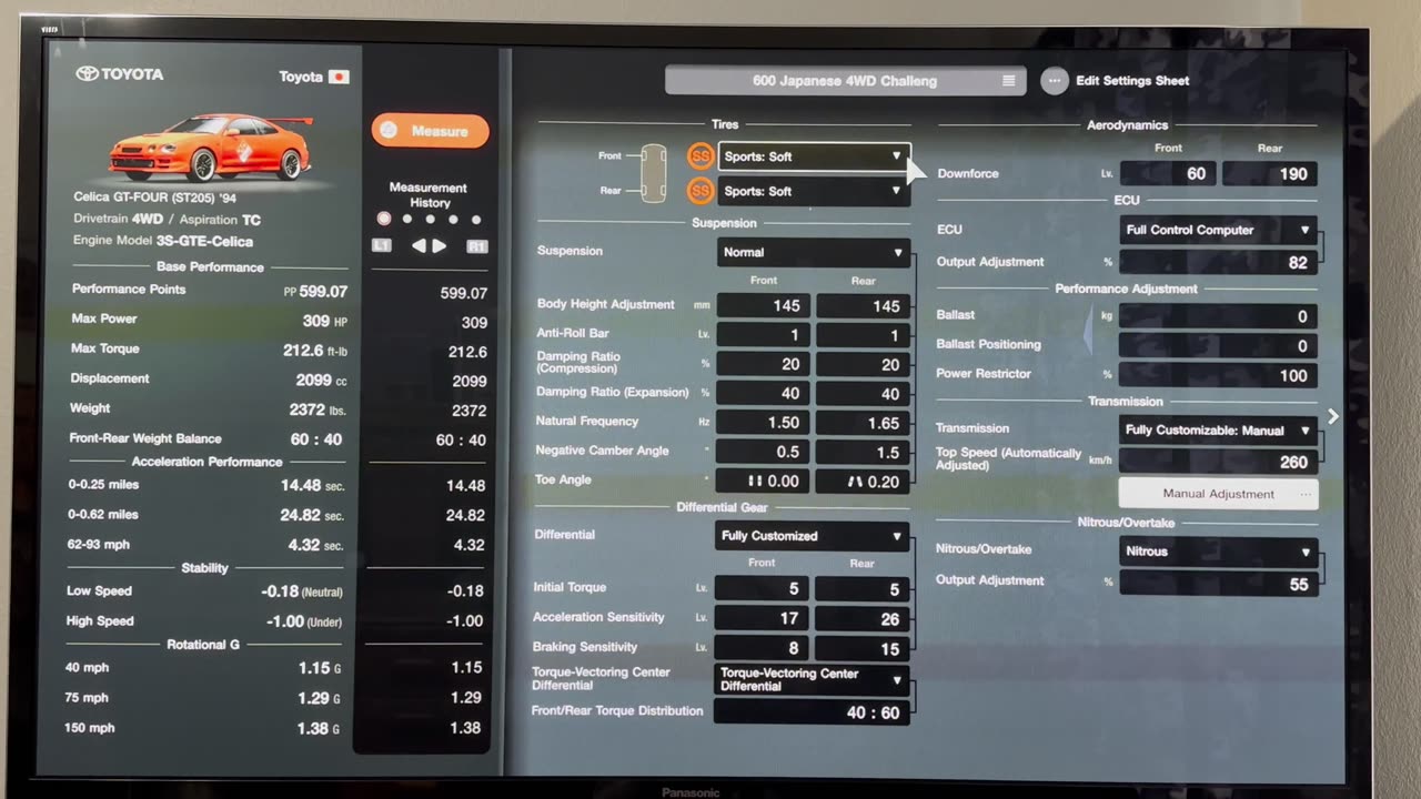 GT7, Japanese 4WD Challenge, 600, 94 Celica GT-FOUR (ST205), ALL Tracks