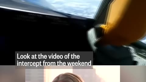Video shows Chinese fighter jet flying in front of US military plane