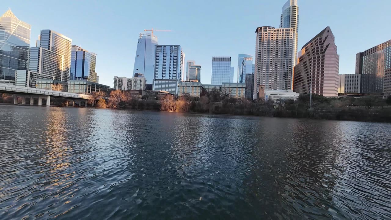 FPV flight through downtown Austin
