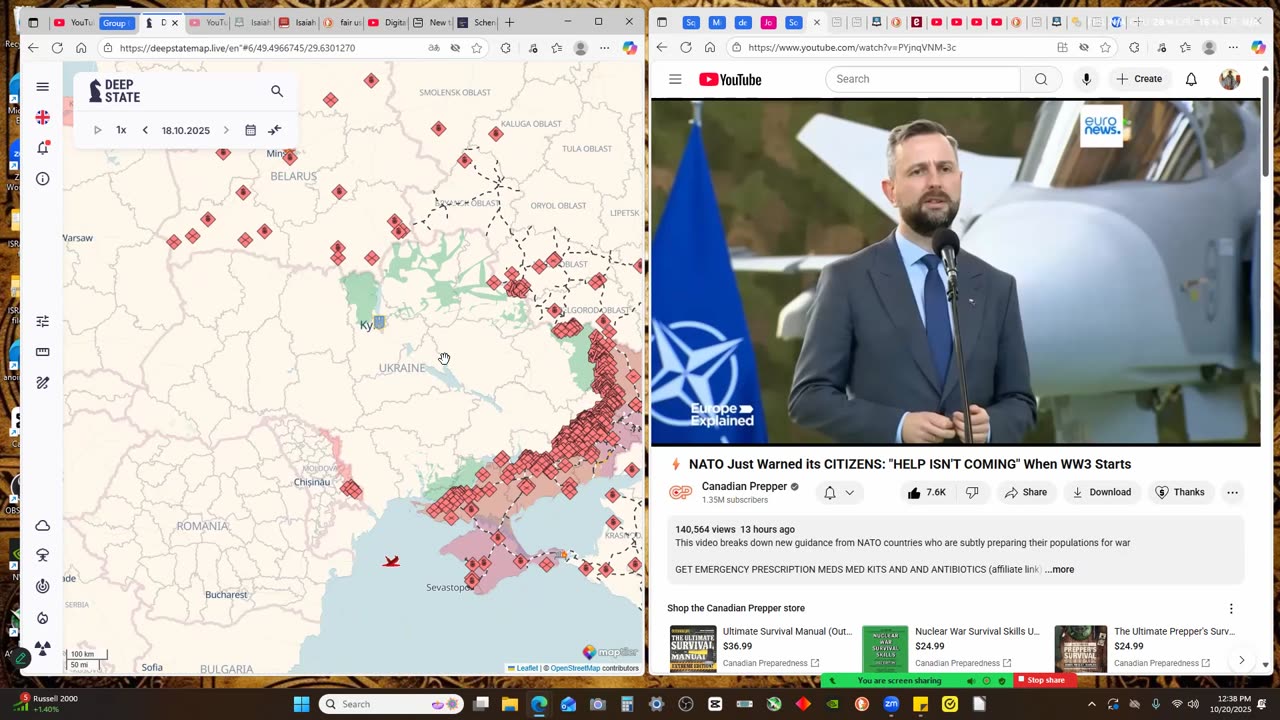 entry exit system, ww3 DeepState map baltics prepare