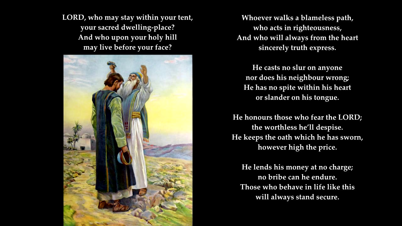 Psalm 15 in full. Tune: Grafenberg