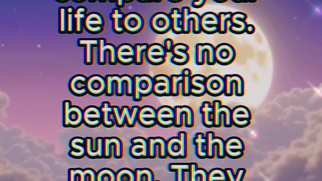 Why You Should NEVER Compare Your Life β The Truth They Donβt Want You to Know ππ