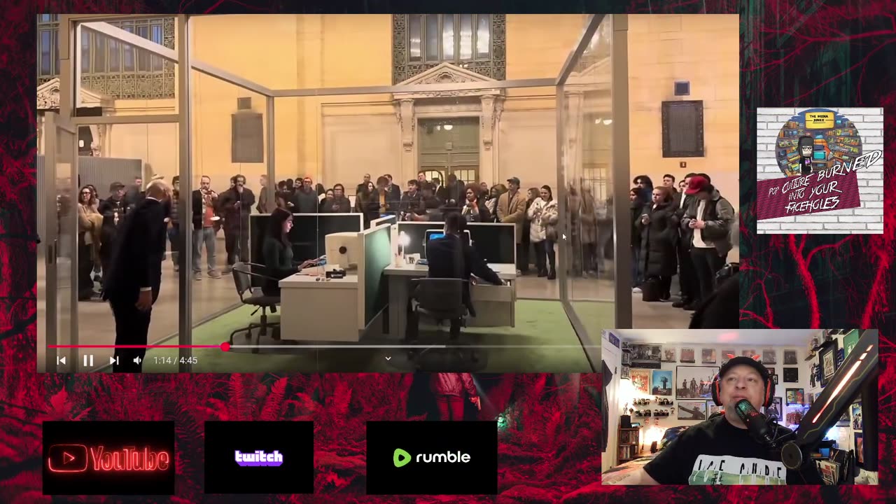 Reacting to Pop Up "Severance" Office!! SO COOL!