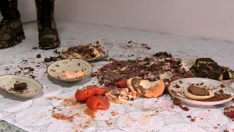 Big Cake Stomp with Big Heavy Boots - Male Content