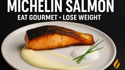 Pan-Seared Salmon 🐟 Michelin-Style with Cauliflower Purée & Citrus Foam
