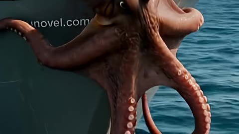 Rescuing a giant white octopus hurt by sea urchins