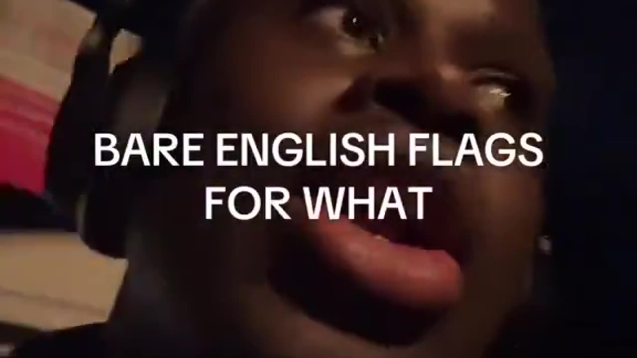 African triggered by British flag