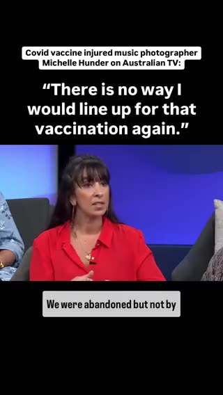 Covid vaccine injured music photographer: Michelle Hunder on Australian TV
