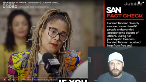 "White People Helped Harriet Tubman" Black Conservative Frustrates Black Radical