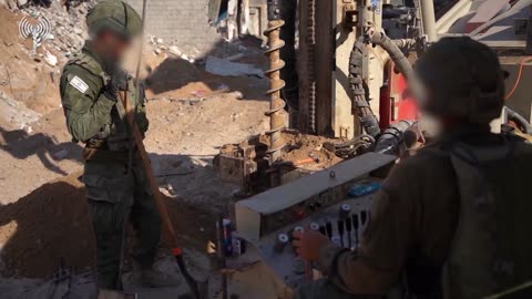 The IDF publishes footage showing a major Hamas tunnel in the southern Gaza Strip,