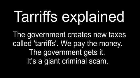 ⚠️THE TARRIFFS EXPLAINED. IT'S A GIANT COMMUNIST CRIMINAL SCAM AGAINST US ALL! - #TRUMP #MUSK #DOGE