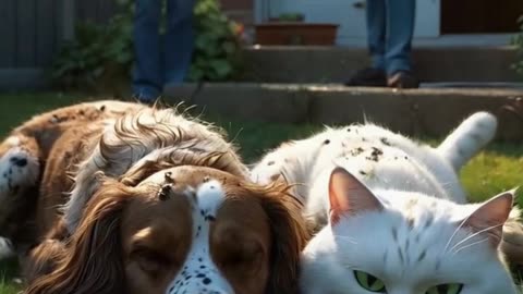Cat and Dog Friendship