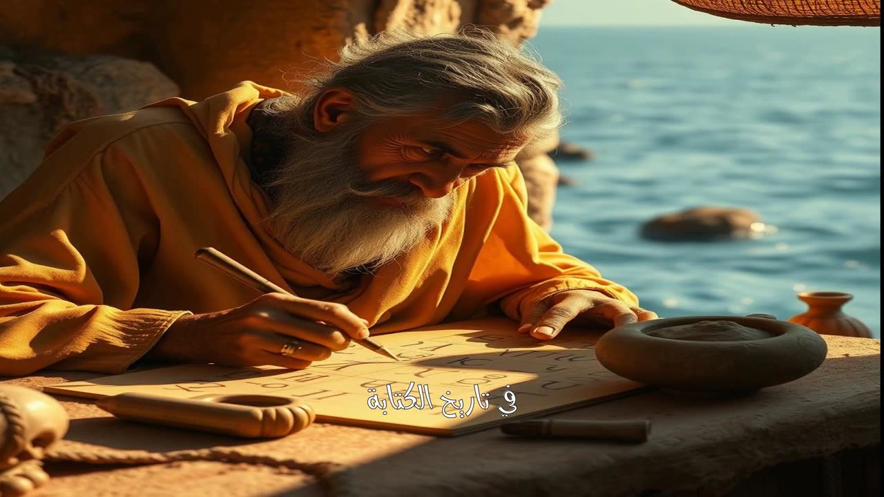 تاريخ الخط: رحلة عبر الزمن! ✨ #تاريخ_الخط #الكتابة #أبجدية