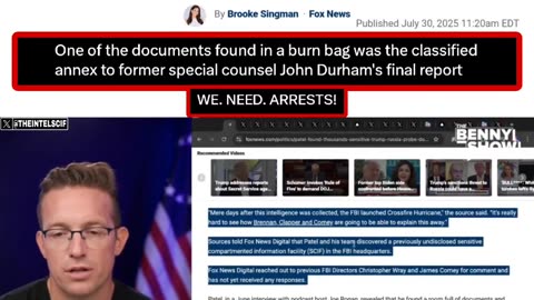 FBI DIR. KASH PATEL FINDS THOUSANDS OF DOCUMENTS in burn bag in secret ...