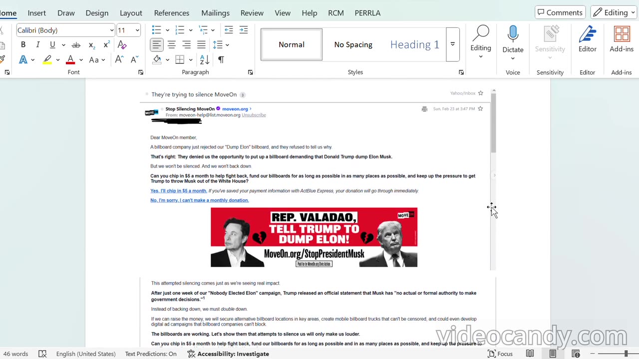 MoveOn Complaining Billboard Emails - Turnabout is Fairplay, Selective Outrage