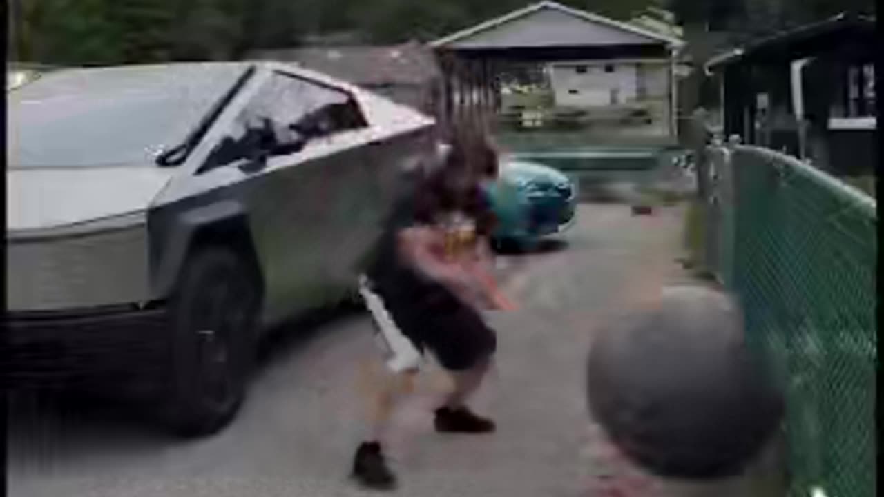 Man with axe🪓 vs Yoga ball 🎾🤦‍♂️