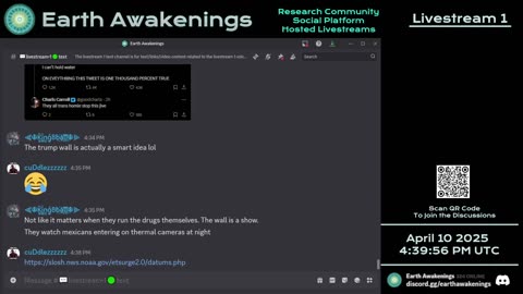 Earth Awakenings - Livestream 1 - #3098 - Live on Rumble/Youtube/X-Twitter/Twitch
