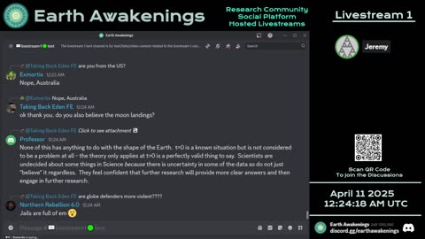 Earth Awakenings - Livestream 1 - #3098 - Live on Rumble/Youtube/X-Twitter/Twitch