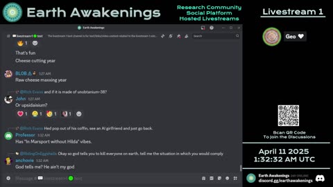 Earth Awakenings - Livestream 1 - #3098 - Live on Rumble/Youtube/X-Twitter/Twitch