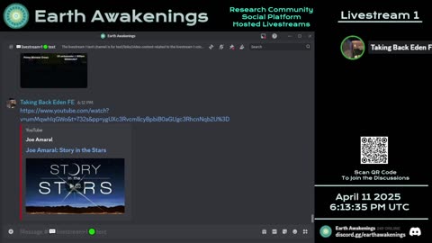 Earth Awakenings - Livestream 1 - #3098 - Live on Rumble/Youtube/X-Twitter/Twitch