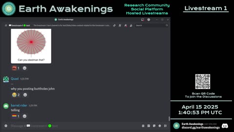 Earth Awakenings - Livestream 1 - #3108 - Live on Rumble/Youtube/X-Twitter/Twitch